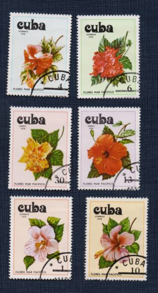 Набор марок Кубы (6 шт.) 1978 год, Цветы, серия Hibiscus
