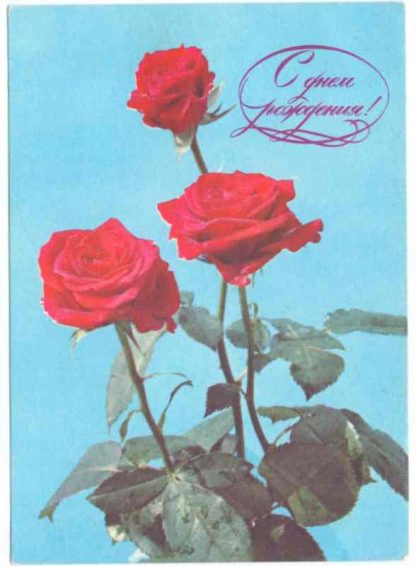 ДМПК XI-6179. 1978 год. С днём рождения! Художник О. Френкель